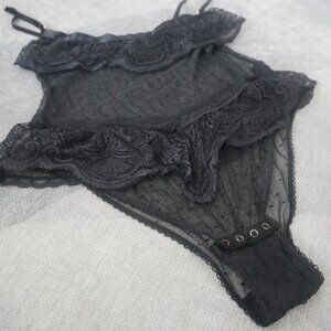 Honey Birdette Sofia Bodysuit Black Medium